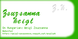 zsuzsanna weigl business card